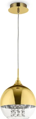 Zdjęcie produktu dla Lampa wisząca FERMI złota 1xE27x60W szkło wym:96x20x20cm IP20 Maytoni