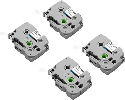 Immagine prodotto di SucceBuy 4x nastro di scrittura 12mm nero su bianco TZe-231 PT-1230PC PT-1280 PT-D200