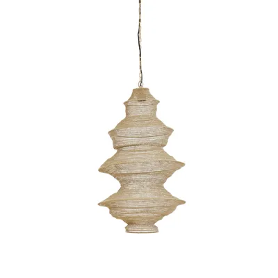 Produktbild von Light & Living - Hängeleuchte Nakisha - Sand - Ø40cm Hängelampe - Esstischlampe - Wohnzimmerlampe - Schlafzimmerlampe - Wohnzimmer