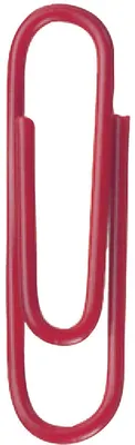 Produktbild von Alco Briefklammer Metall kunststoffüberz 26mm rot 1000 Stück