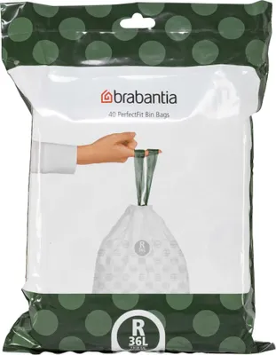 Image de Brabantia PerfectFit Sacs poubelle type R, 36 L, 40 pcs