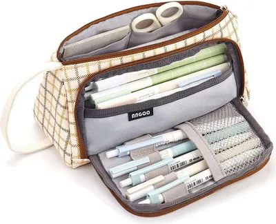 Produktbild von Federmäppchen, Große Kapazität Federmäppchen, Federtaschen Teenager Mädchen, Etui Stifte 3 Fach, Federtaschen für Mädchen Die Schule, Federmäppchen mit Reißverschluss School Student (A)
