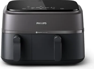 Produktbild von Philips 3000 series NA350/00 Airfryer mit zwei Körben, Heißluftfritteuse, 9 l, Rapid Air, 40 °C, 200 °C, 60 min