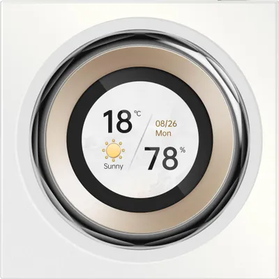 Produktbild von Aqara Touchscreen Dial V1, Amazon Alexa / Apple Siri / Google Home, Rund, Weiß, Kabelgebunden, 802.11a, 802.11b, 802.11g, Wi-Fi 4 (802.11n), Wi-Fi 5 (802.11ac), Dual-Band (2,4 GHz/5 GHz)