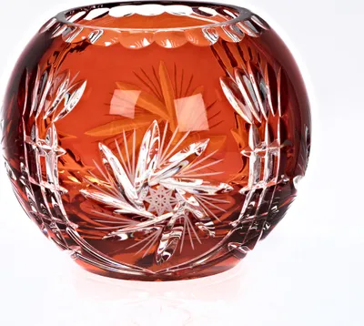 Produktbild von Kugelvase Schleuderstern 16cm, orange