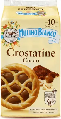 Produktbild von MULINO BIANCO Crostatine Cacao - Haselnuss-Kakao-Mini-Törtchen 400g 3 x Pack
