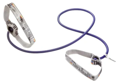 Produktbild von TheraBand Fitness-Tube "Bodytrainer mit Griffen", Blau, Extra stark