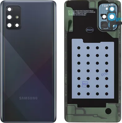 Obrázek produktu pro Samsung, náhradní kryt baterie (zadní strana) pro telefon Samsung Galaxy A71, černá barva