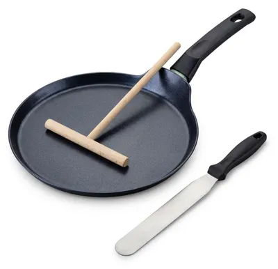 Image de Set chandeleur crêpière 26 cm et 2 ustensiles Fackelmann Brandao