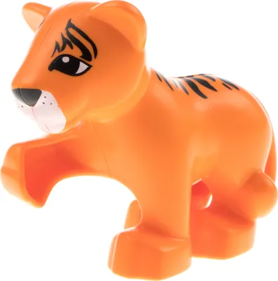 Produktbild von 1x Lego Duplo Tier Tiger Baby orange Safari Zoo Katze Löwe 4614941 54300cx4