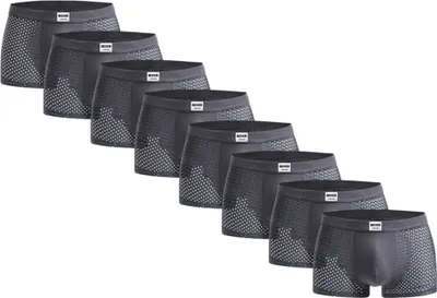 Produktbild von BOXR Underwear Bambus Boxershort Herren 8er Pack Unterhosen Männer, Weich Atmungsaktiv und Umweltfreundlich (S-3XL)