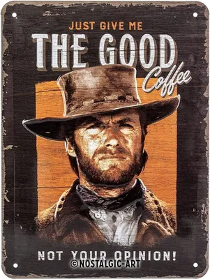 Produktbild von Nostalgic-Art - Blechschild 15x20 cm - Celebrities - The Good Coffee