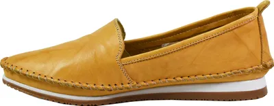 Produktbild von Andrea Conti Damen Slipper aus Leder weich und bequem 1889601, Größe:42 EU, Farbe:Gelb