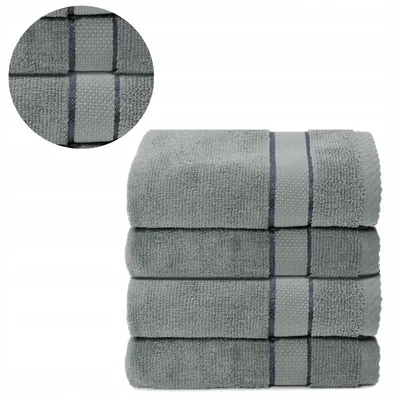 Produktbild von ESLI Handtuch 30x50cm Grau 100% Baumwolle saugfähig
