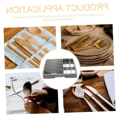 Produktbild von Besteckbox für die Küche mit Fächern zur Aufbewahrung von Besteckzubehör