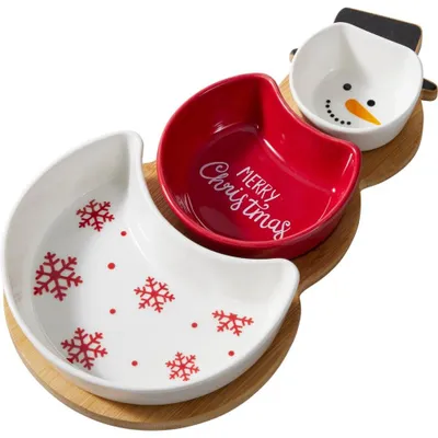 Produktbild von 3-teiliges Servierset mit Weihnachtsmotiven (Weihnachtsmann)