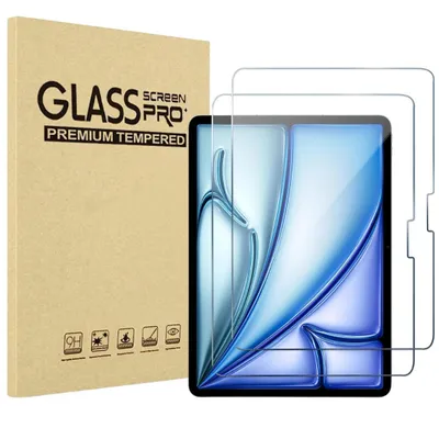 Produktbild von Hartglas für iPad Air 13 zoll M4 2026 [2 Stück] Displayschutzfolie Screen Protector Film Anti-Kratzer Glas Resistant Phonillico®