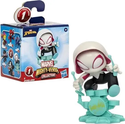 Produktbild von Marvel Mighty Verse Gwen Spidey Miles Venom Goblin Figur 7 cm – Spider Gwen