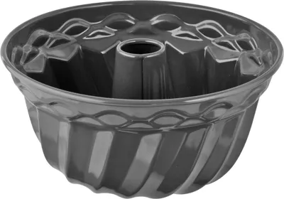 Produktbild von Dr. Oetker Gugelhupfform Ø 24 cm BACK SPASS, klassische Backform für köstlichen Gugelhupf mit Emaille-Beschichtung, Bundform aus Stahlblech (Farbe: Grau-Braun)