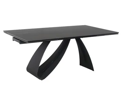 Produktbild von Ausziehbarer Esstisch HELIO - 160x90, schwarz
