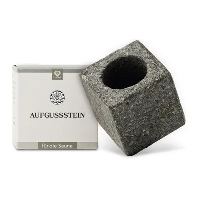 Produktbild von LoWell Aufgussstein mit 1 Kammer aus Granit – für Mentholkristalle