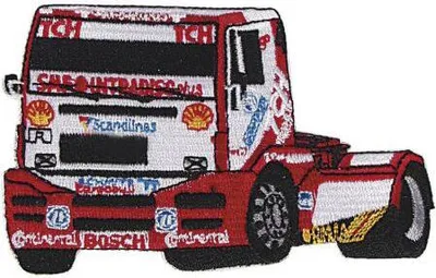 Produktbild von AUFNÄHER - Truck rot - 04818 - Gr. ca. 12 x 10 cm - Patches