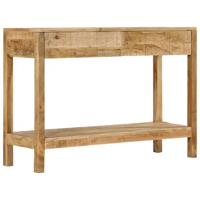 Produktbild von Konsolentisch mit 2 Schubladen 110x35x75 cm Massivholz Mango