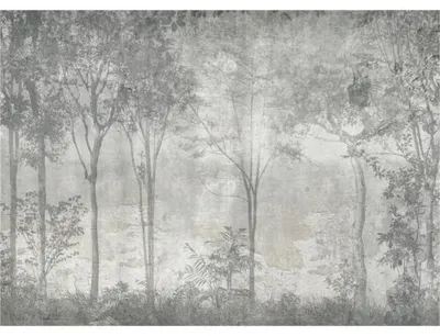 Produktbild von Fototapete Vlies FT5P 352053 - 088 Wald grau 5-tlg. 375 x 270 cm