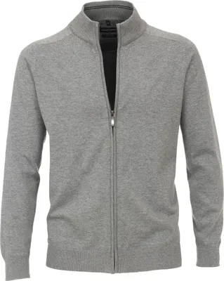 Produktbild von Casa Moda - Herren Strickjacke in verschiedenen Farben, S-6XL (004450), Größe:XL, Farbe:silber (713)