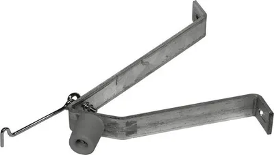 Produktbild von Turverschluss - verzinkter Stahl - mit Haken - 15 x 6 x 23 cm