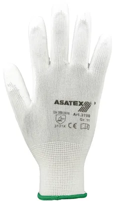Produktbild von ASATEX Handschuhe weiß Gr. 8 - 3700/8/70