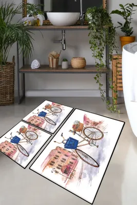 Produktbild von Mijolnir, Dance Street, Badematten-Set (3-teilig), Mehrfarbig, 100% POLYESTER, 50 x 60 cm