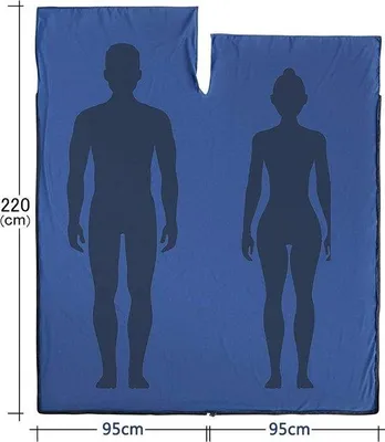 Productafbeelding van Famanu 2-in-1 microvezelslaapzak en reisdeken - 95 x 220 cm
