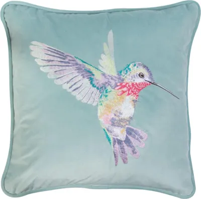 Produktbild von Wrendale Designs besticktes Kissen Kolibri Wisteria Wishes