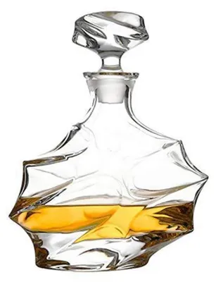 Zdjęcie produktu dla Karafka szklana z korkiem, pojemność 750 ml, wykonana ze szkła bez ołowiu