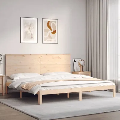 Obrázek produktu pro Postel z masivu s čelem 200x200 cm od The Living Store