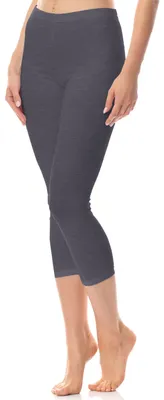 Produktbild von Antié Damen Leggings 3/4 aus Baumwolle AN60-101 (Navymelange, XXL)