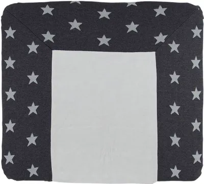 Produktbild von Baby's Only Wickelauflagenbezug Star - Anthrazit/Grau - 75x85 cm