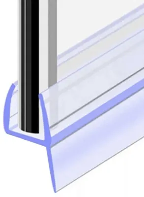 Image de Joint de douche - Hydrofuge - D'une seule pièce - Transparent - PVC