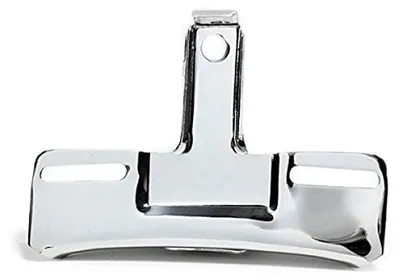 Image de Support de plaque d'immatriculation chromé pour motos