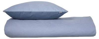 Produktbild von SCHIESSER Bettwäscheset Silva | Strickoptik | Renforcé | 2-teilig | 100% Baumwolle | Angenehm weich & glatt | YKK-Reißverschluss | 155x220 cm + 80x80 cm | Blau