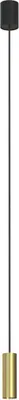 Produktbild von Pendelleuchte Messing Metall GU10 D: 4 cm rund H: max. 130 cm in Schwarz Modern Hängeleuchte