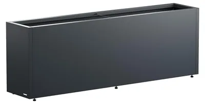 Productafbeelding van Herstera Metalen plantenbak 30, plantenpot, vrijstaand, staal, antraciet, rechthoekig, voor buiten