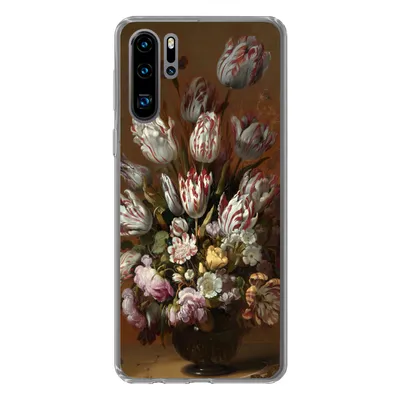 Produktbild von MuchoWow® Handyhülle Schutzhülle Hülle für Huawei P30 Pro Kunst - Blumen - Stillleben - Alte Meister - Vintage Silikon Softcase Handy Hülle - Schutzdeckel