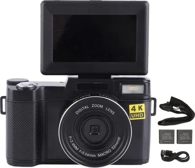 Produktbild von 48MP Vlogging-Kamera Anti ShakE 4K Digital mit 3,2-Zoll-IPS-Display für Fotografie-Videos