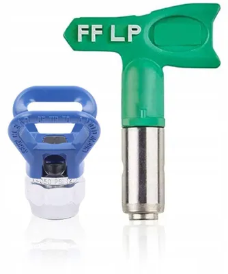 Obrázek produktu pro Rosfix Sada FFLP 516 Rozprašovací Tryska + Držák Trysky 246215 – Nízkotlaká Bezvzduchová Tryska 345 Barů, Úhel Postřiku 50° | Šířka Postřiku 25 cm
