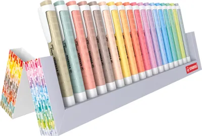 Obrázek produktu pro STABILO EO275/18-02-5 Zvýrazňovač STABILO swing cool NatureCOLORS, sada 18 ks