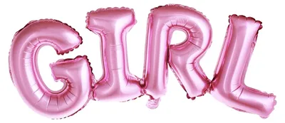 Image de Ballon Girl / Baby shower 74cm, rose