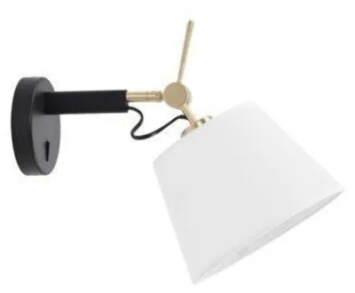 Produktbild von AZzardo AZ4187 Wandleuchte Zyta Wall XS GO ZFWH schwarz/gold/weiß