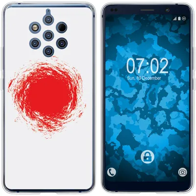 Produktbild von PhoneNatic Case kompatibel mit  Nokia 9 PureView Silikon-Hülle WM Japan M7